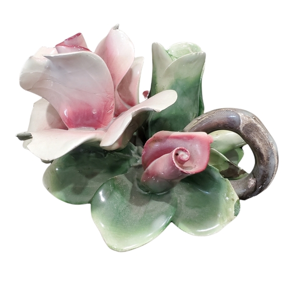 Vintage Set of Capodimonte Candlestick Holders - Picture 5 of 11